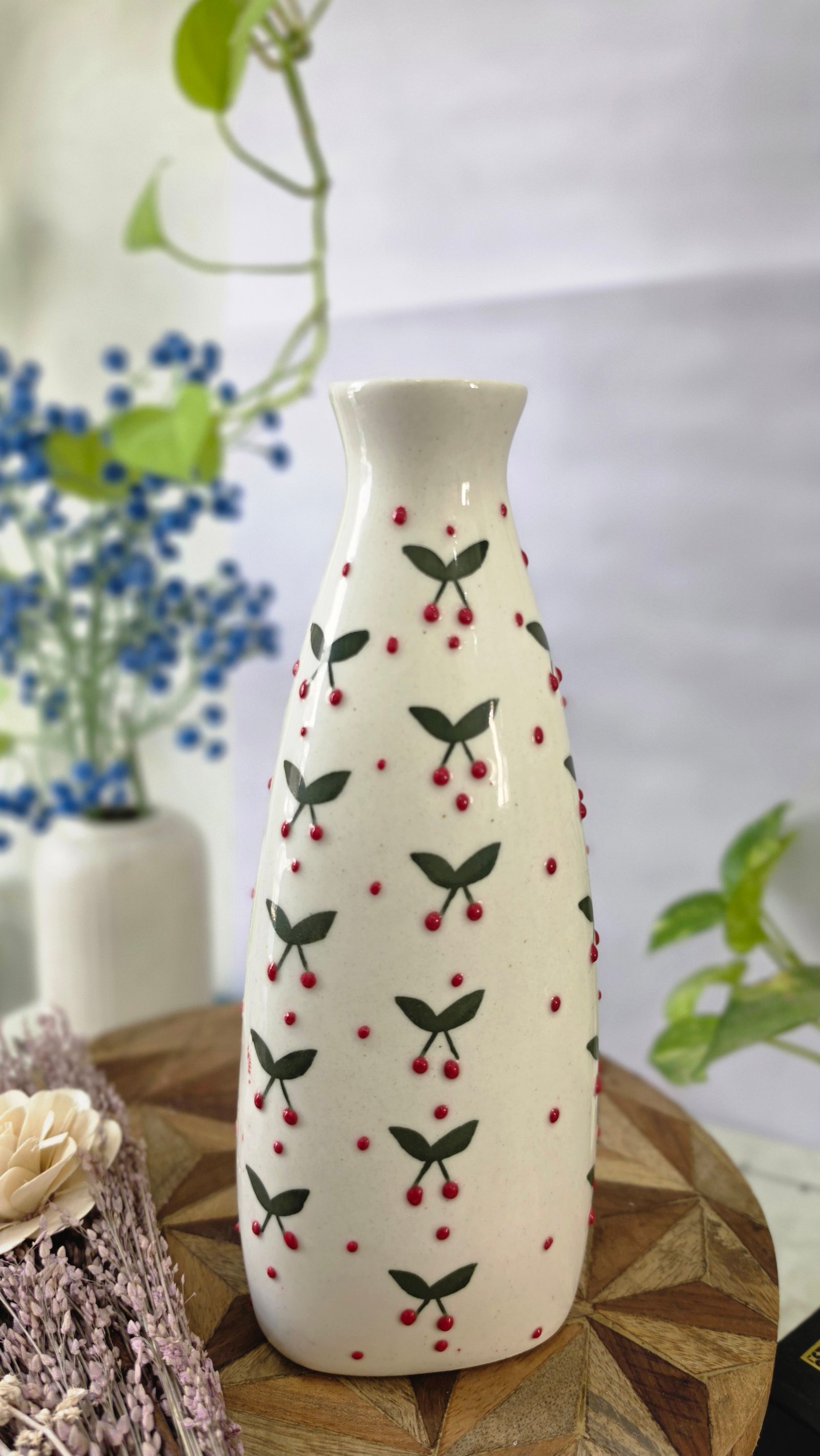 Cheery Triangular Vase Large view 3