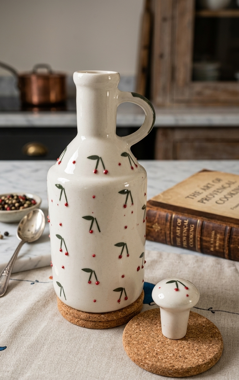 Handcrafted Ceramic Oil Dispenser view 2