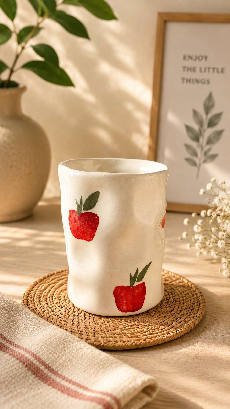 Handcrafted Apple Glass🍎