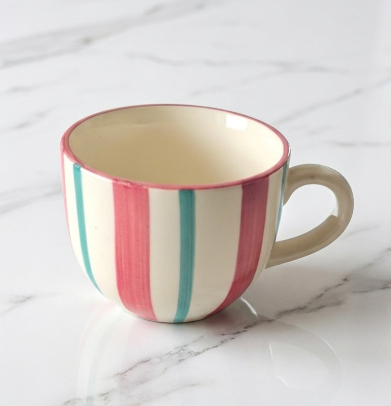 Summery Striped Soup Bowl view 3