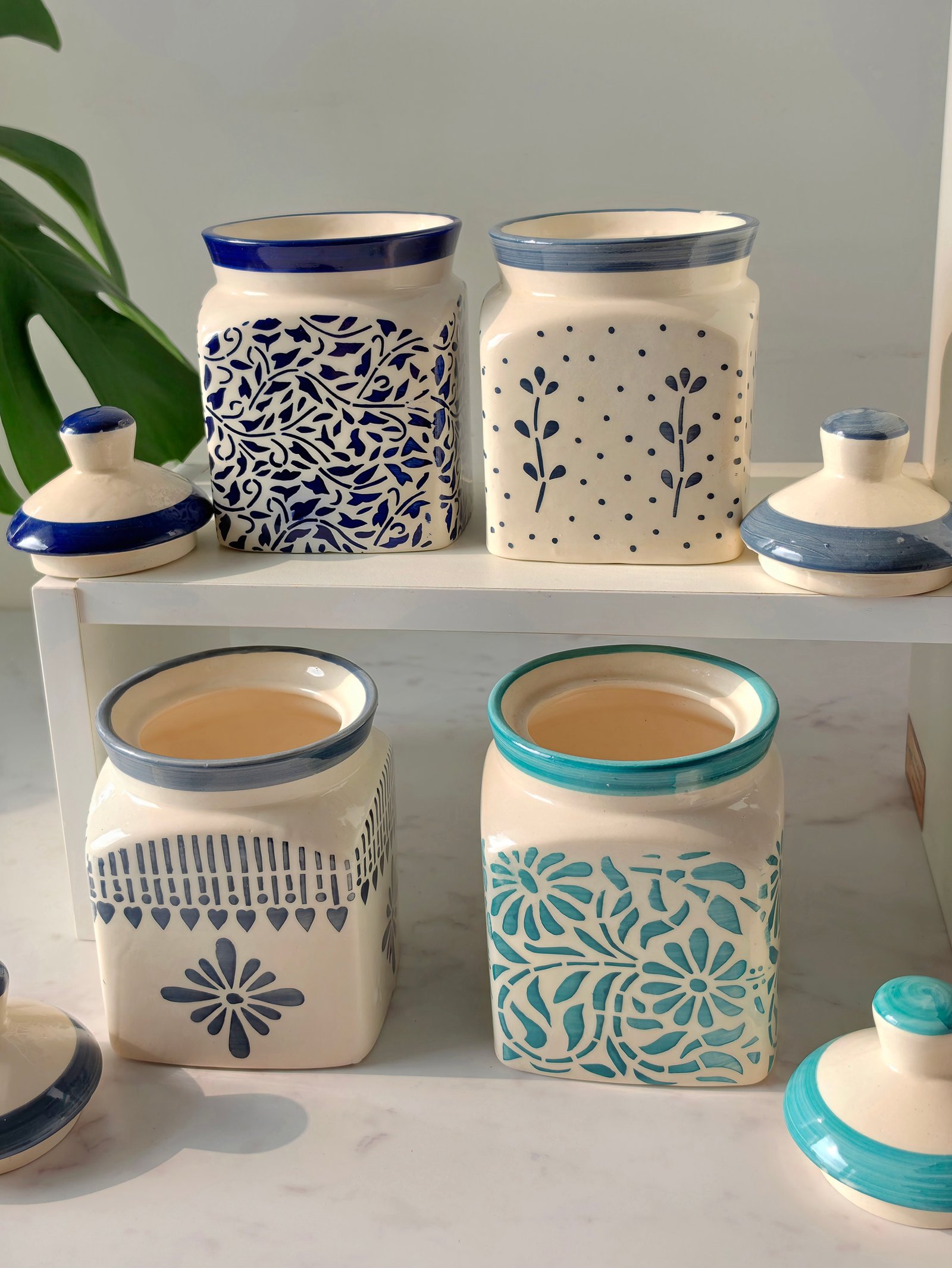 Hand-painted Burni Jars view 4